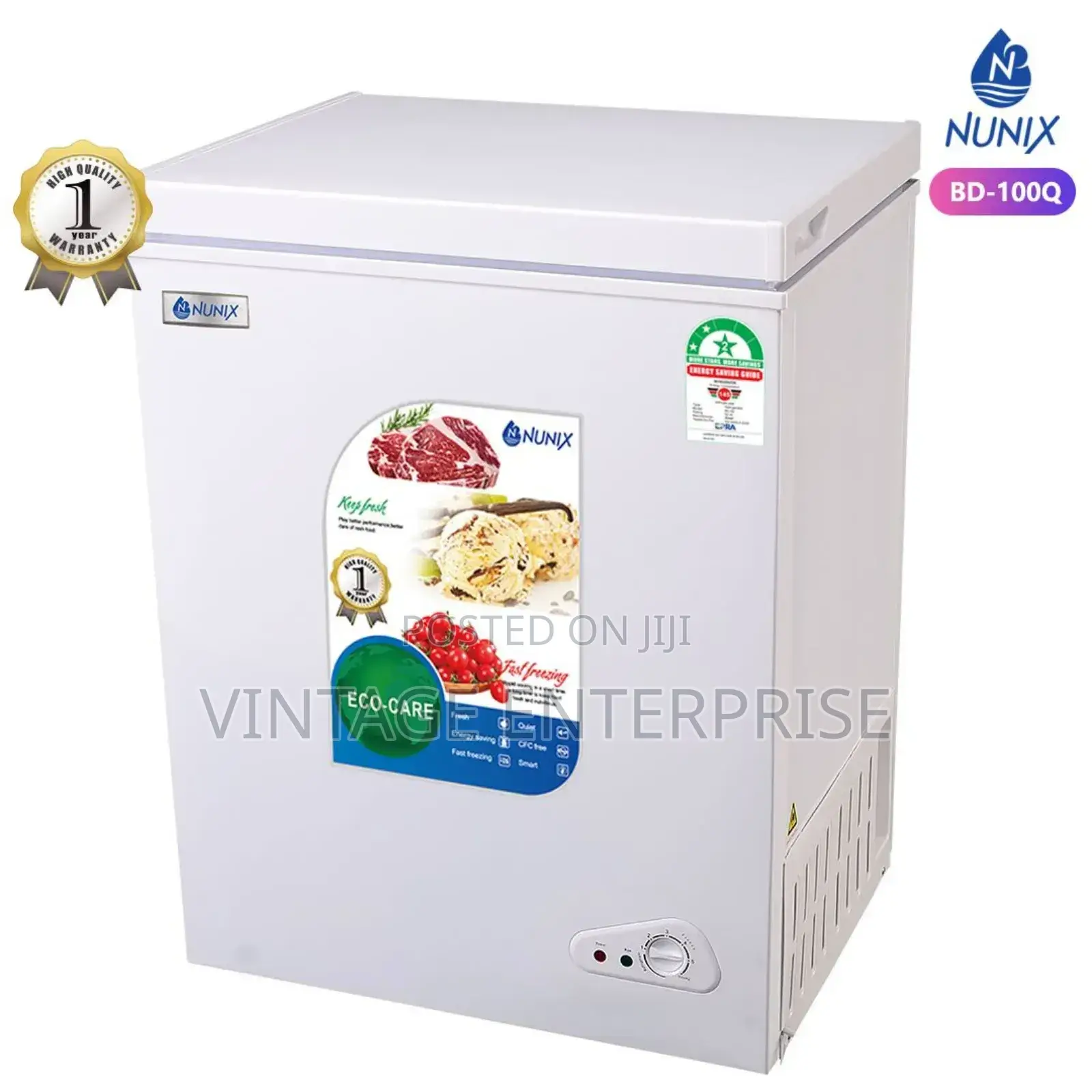 100L Nunix Chest Freezer