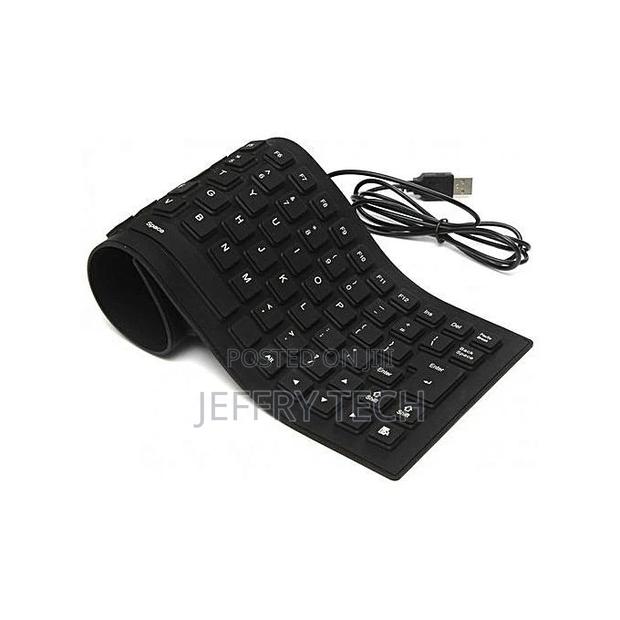 Flexible Keyboard - USB - Black - Soft - - main view