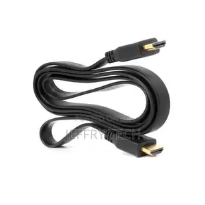 Flat HDMI Cable - Black - Shielded - 1.5 Meter