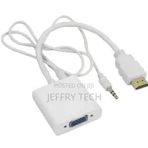 Hdmi and More HDMI to VGA Adapter + High Definition Audio