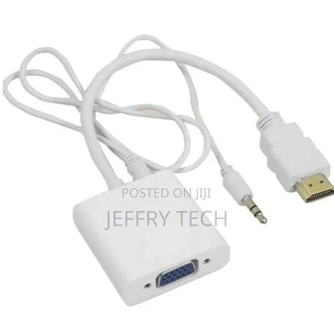 Hdmi and More HDMI to VGA Adapter + High Definition Audio