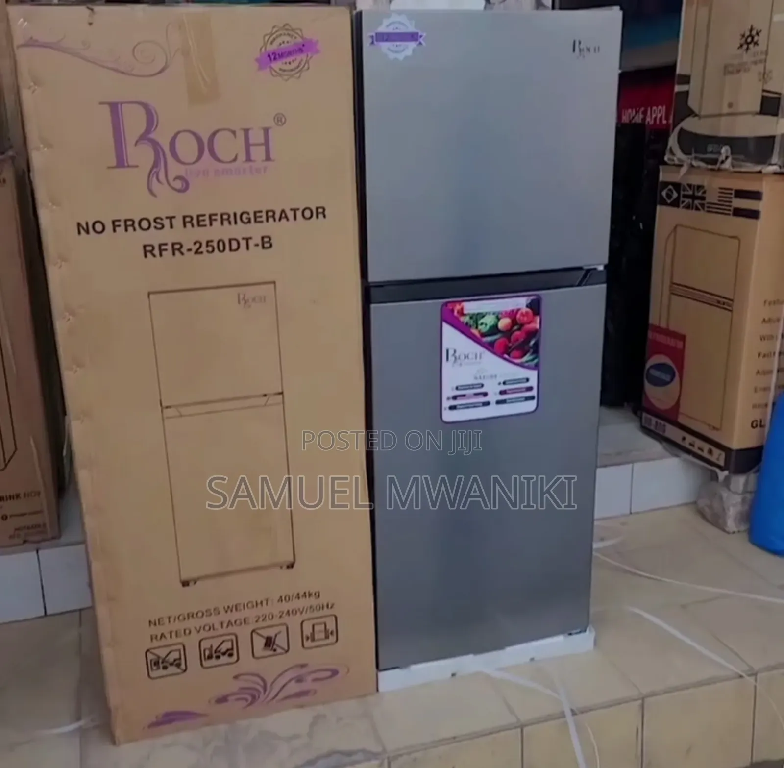 Roch 215 Liters Double Door Refrigerator No-Frost Low Noise