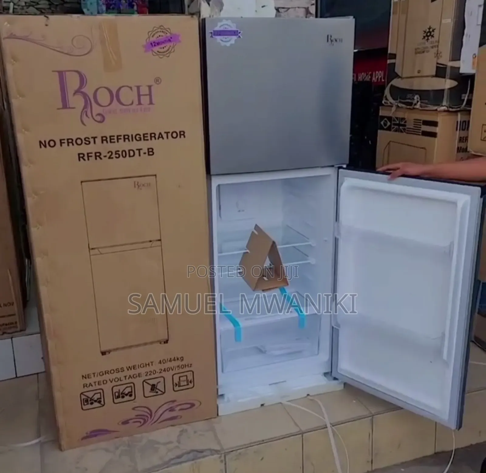 Roch 215 Liters Double Door Refrigerator No-Frost Low Noise