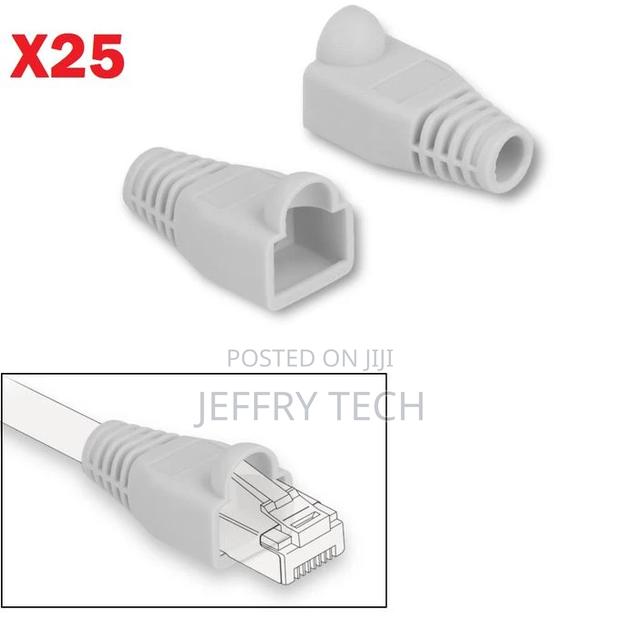 Pack of 25 Boots - RJ45 Ethernet Cable Connector - Socket Co