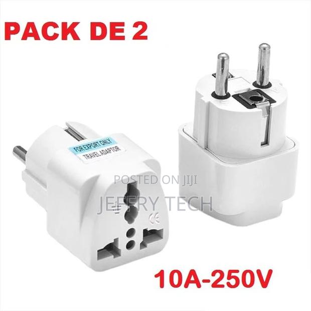 Pack 2 Adapter - Universal Sector - 10A - 250V