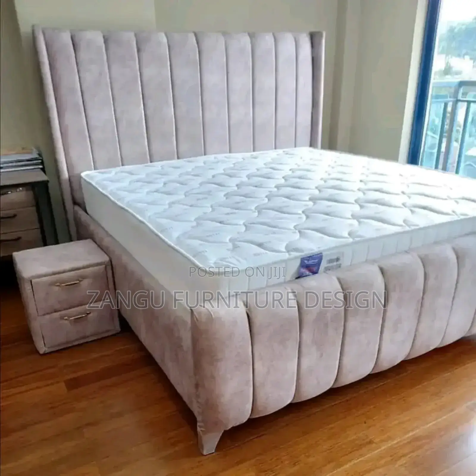 Modern White Chester Bed