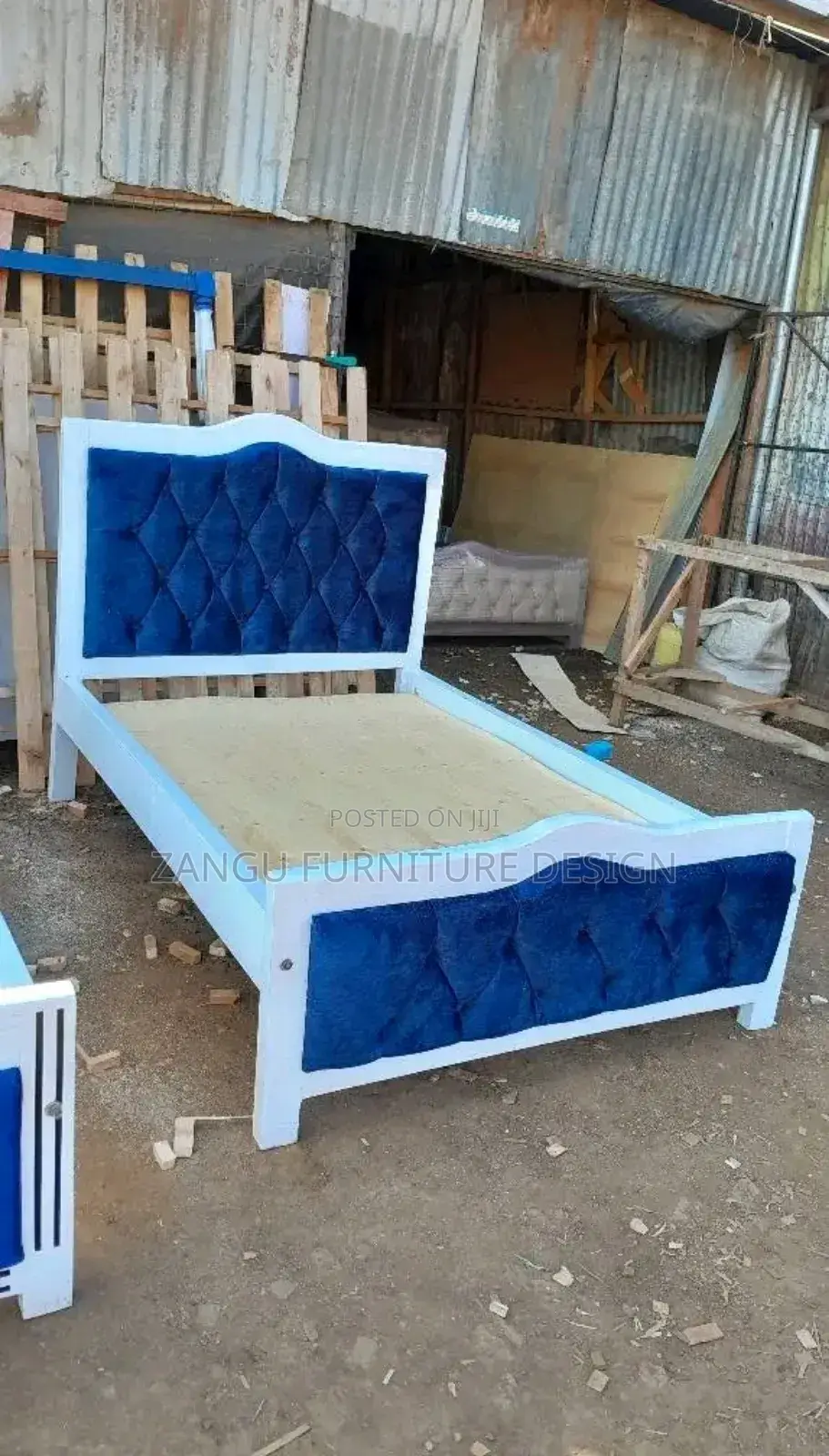 Modern Modern Beds Blue Colour
