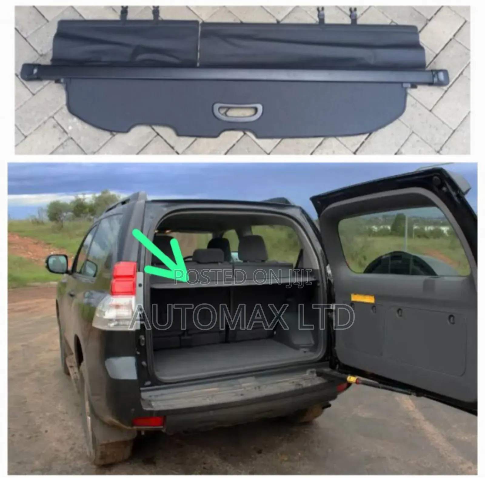 Rear Boot Luggage Cover, for Toyota Prado Land Cruiser 2010+