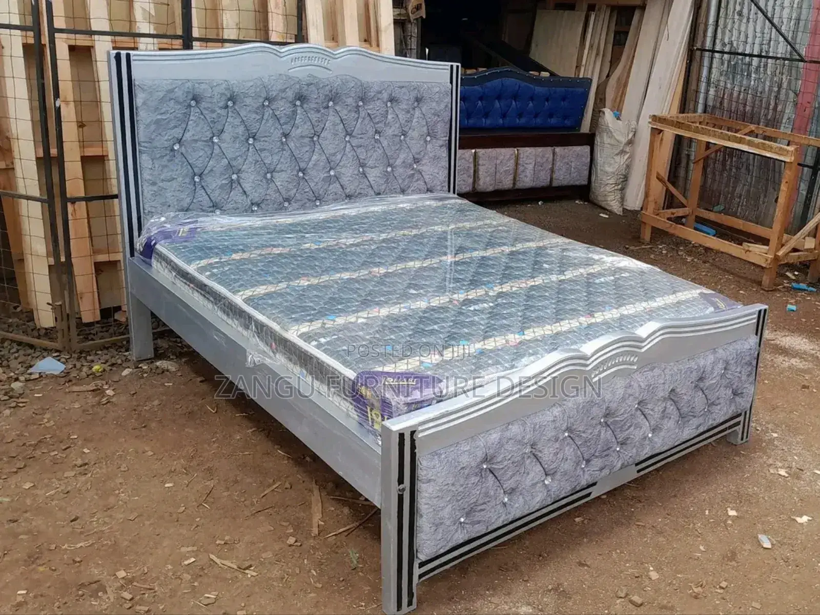 Modern Chester Beds Grey Colour