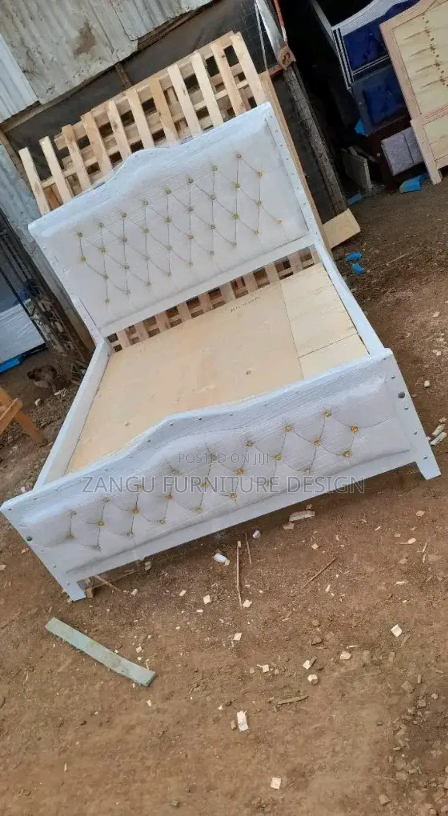 Modern White Bed Available