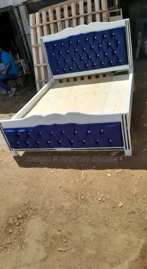 Modern Mountain Blue Bed