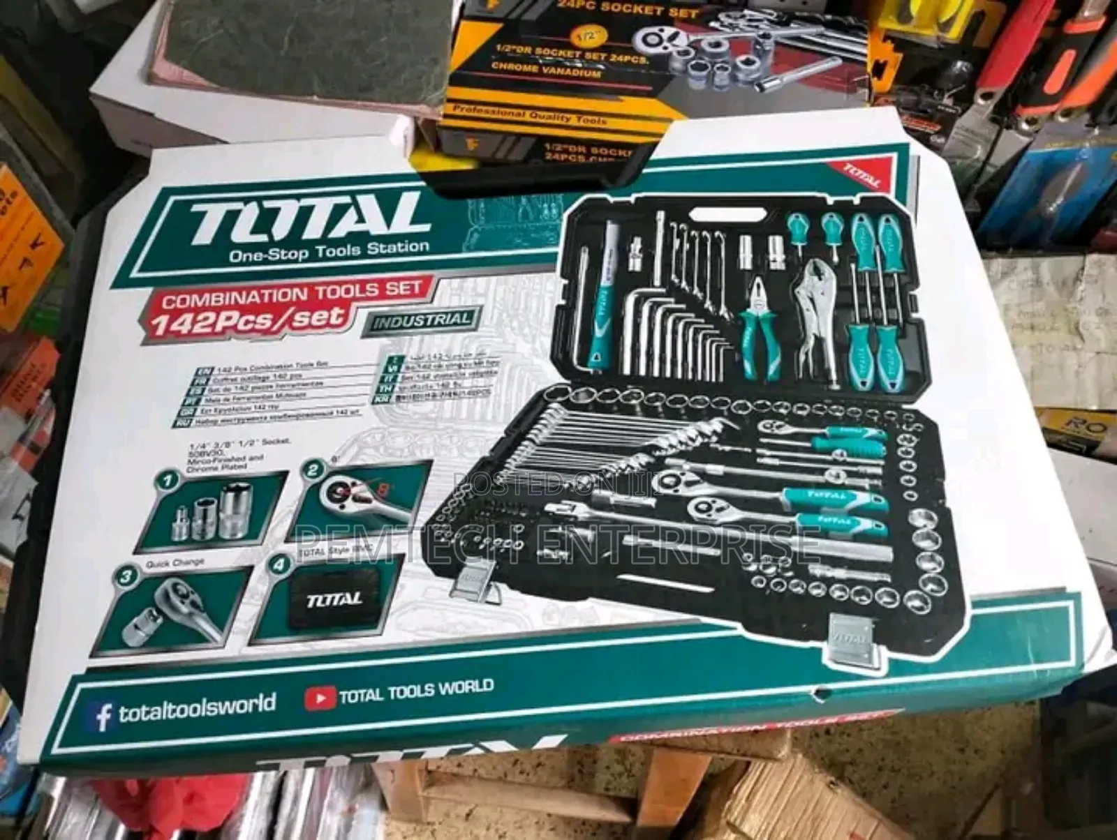 Total 142pcs Tool Set