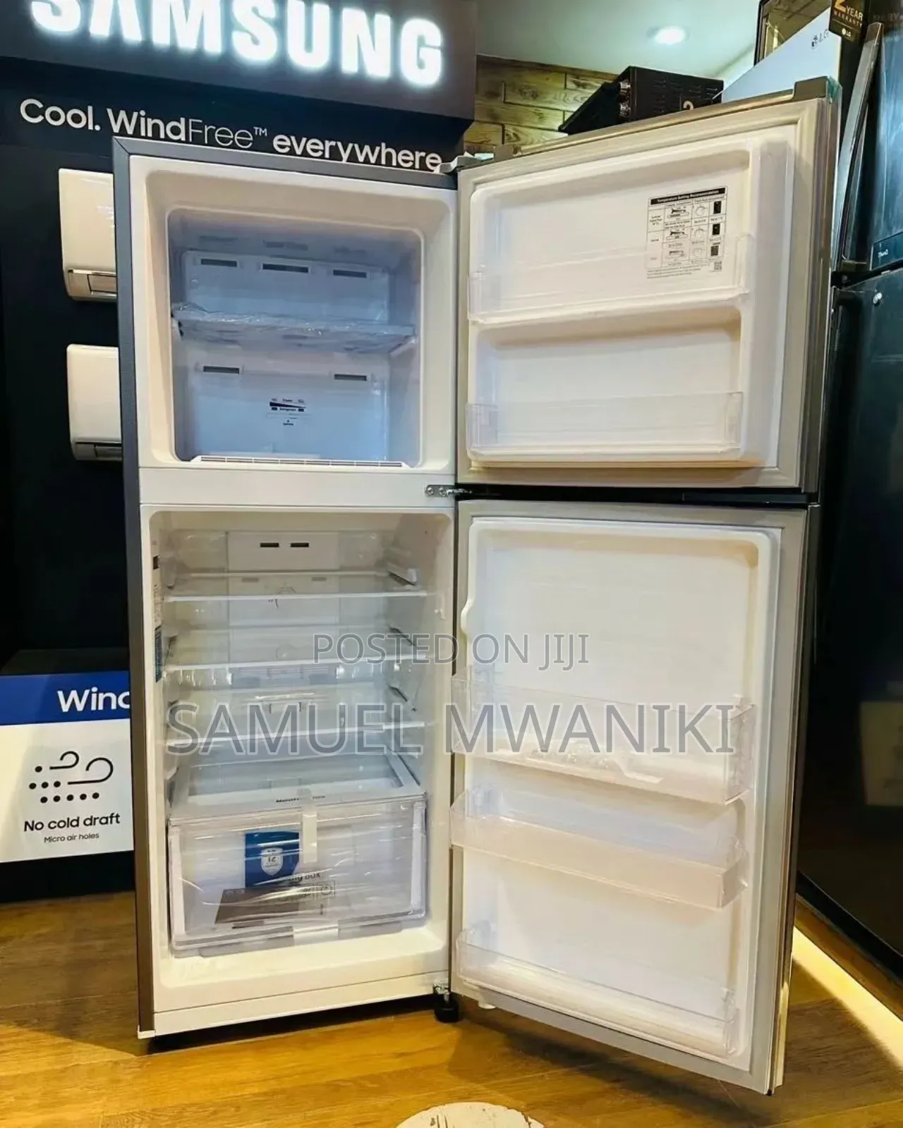 Samsung 210 Liters Double Door No Frost Fridge Silver
