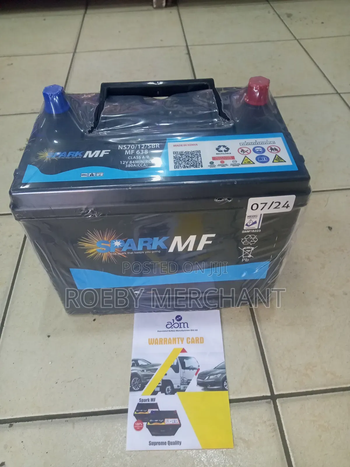 New Spark Mf Car Battery Ns70 With Warranty