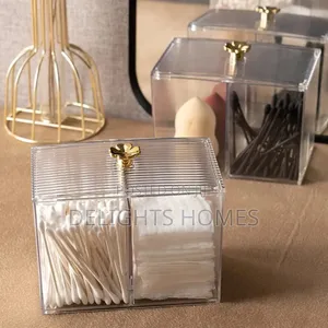 Double Multifunctional Makeup Cotton Pad Storage Box-Hog