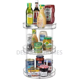 3 Layer 360 Rotation Cabinet Turntable Organizer-Hog