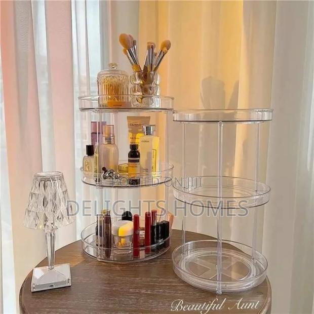 3 Layer 360 Rotation Cabinet Turntable Organizer-Hog - thumbnail 4