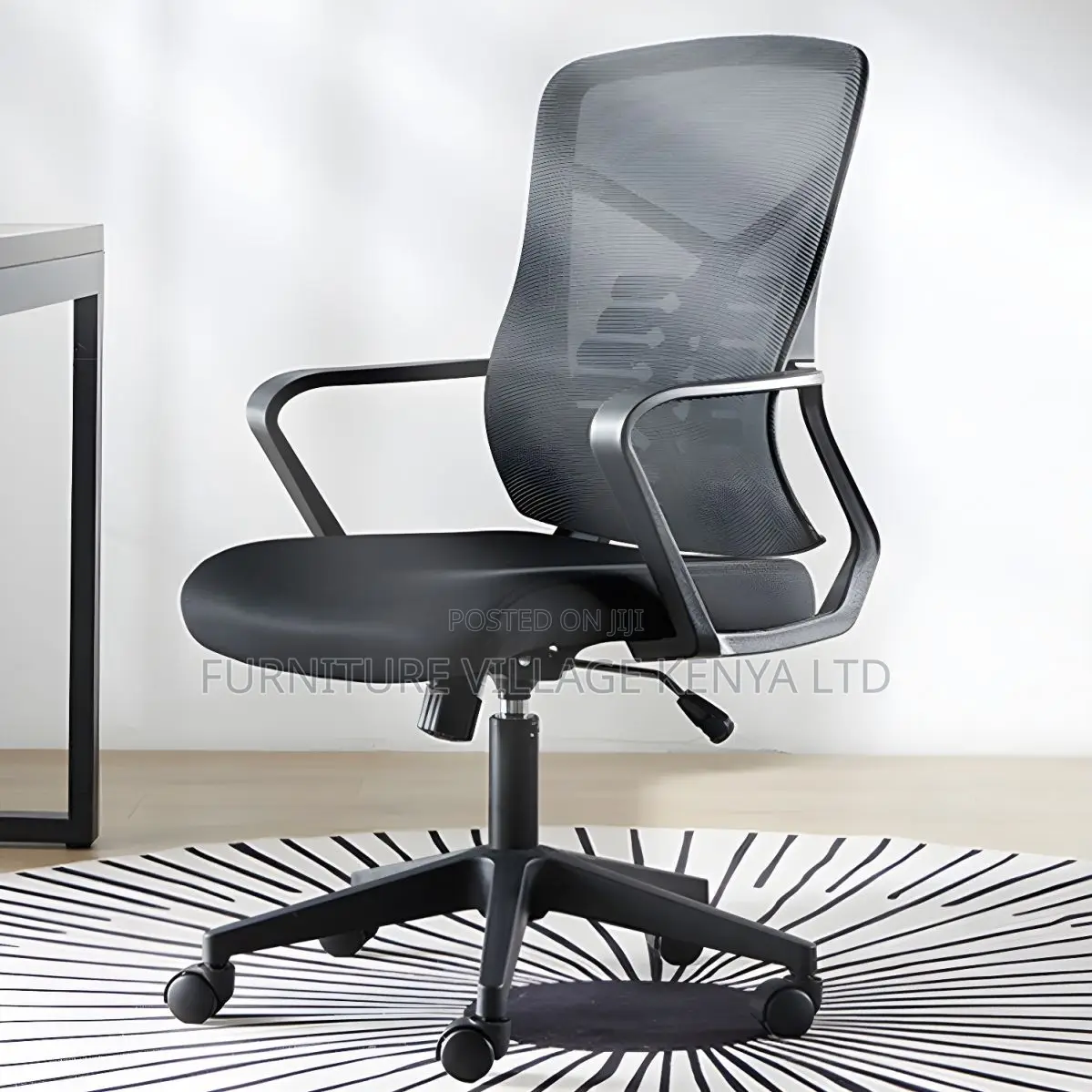 Ergonomic Modern Mesh Task Chair With Fixed Arms
