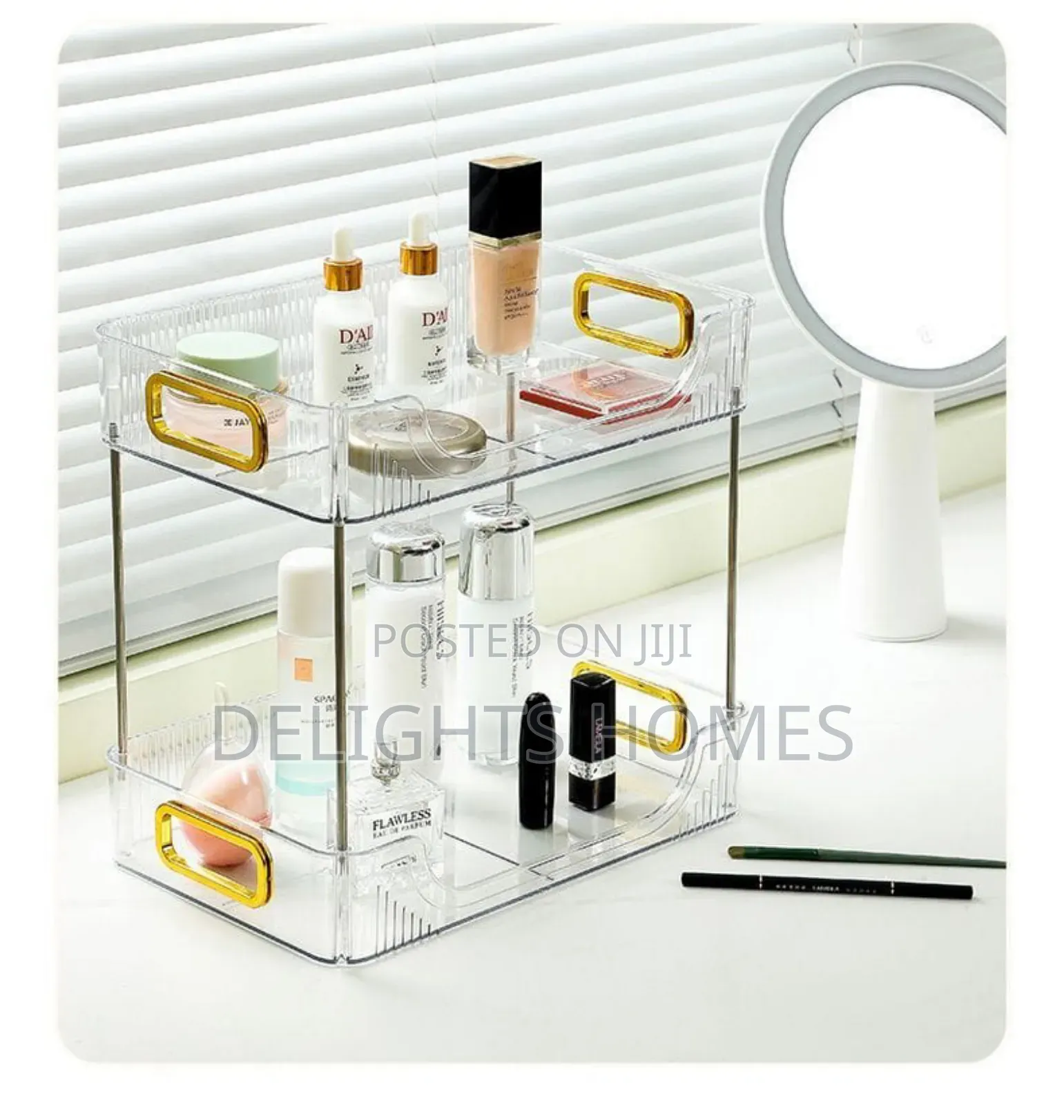2 Layer Multipurpose Gold Organiser / Storage-Hog