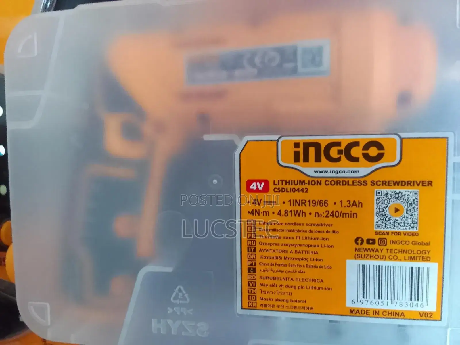 Ingco CSDLI0442 Lithium-Ion Cordless Screwdriver 4V