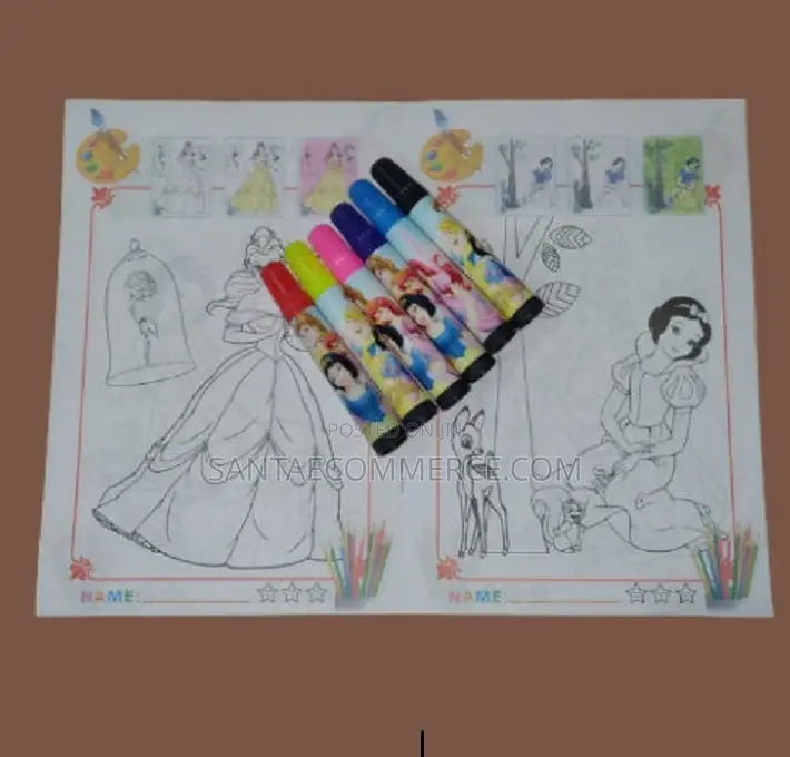 Water Colour Book With Pens