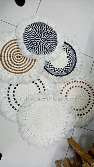 Mats 12" Brown and Black Plus White