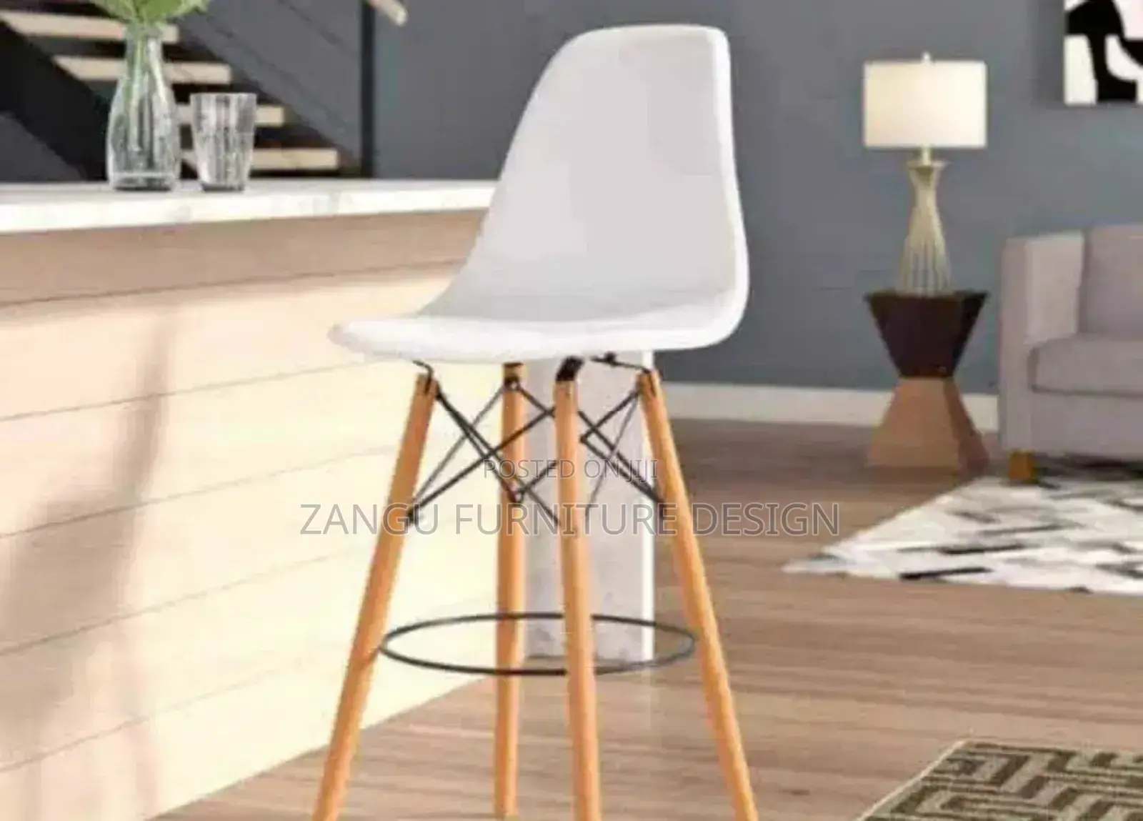 Counter Eames Chairs White