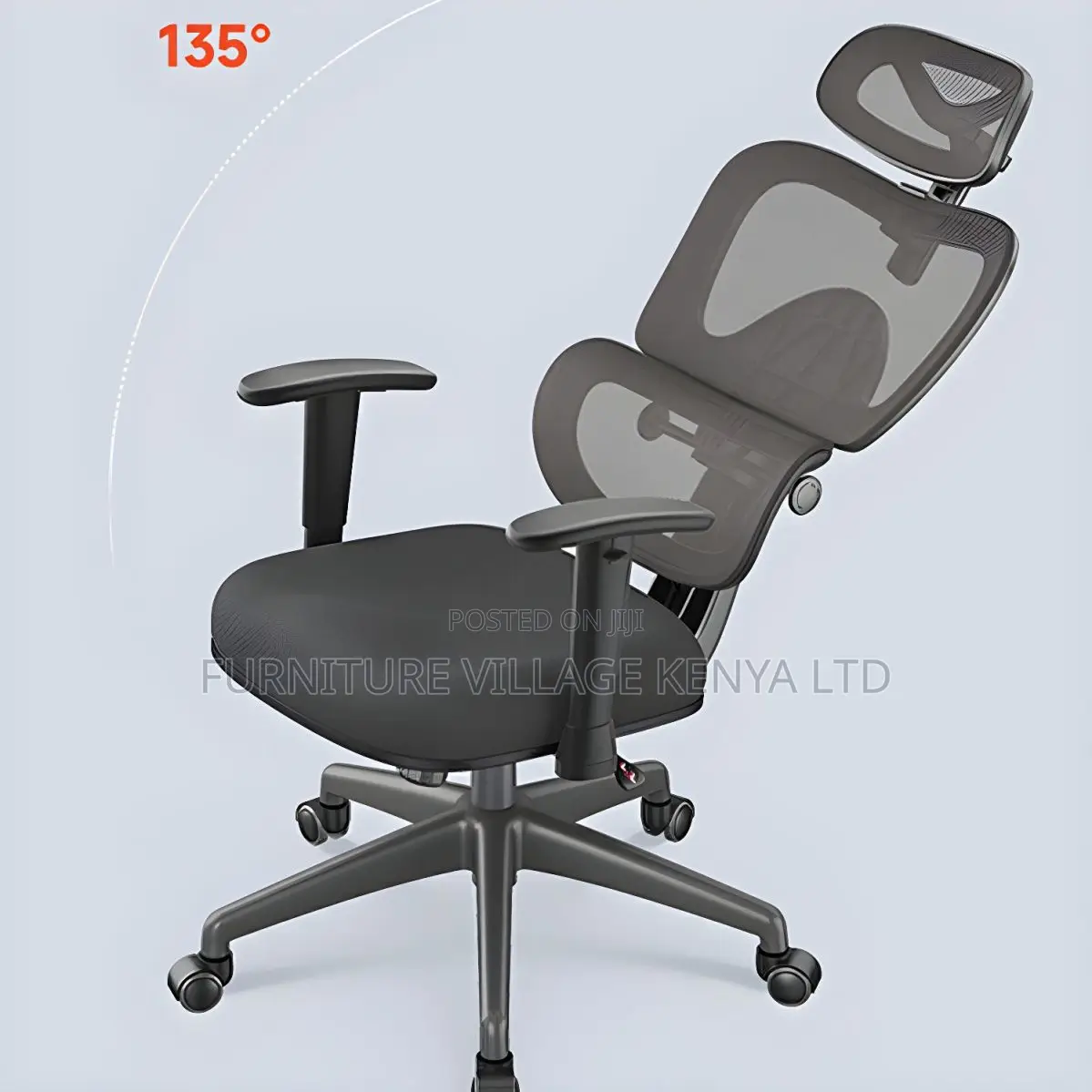 Office Chair -Elegant and Functional Black Mesh Task Seat