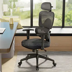 Office Chair -Elegant and Functional Black Mesh Task Seat