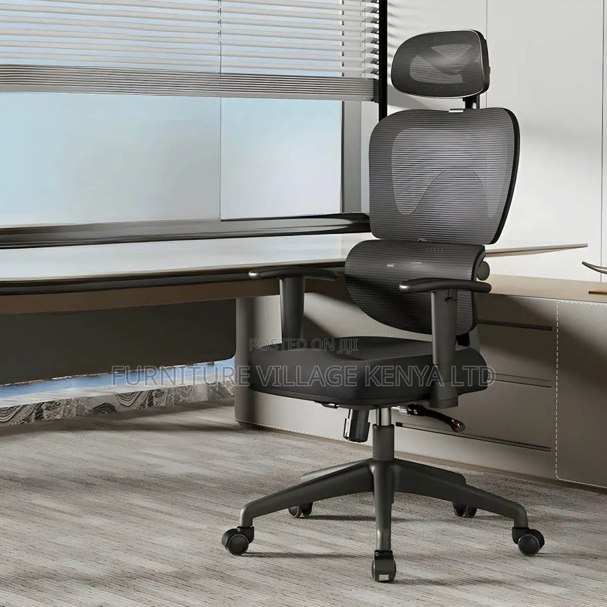 Office Chair -Elegant and Functional Black Mesh Task Seat