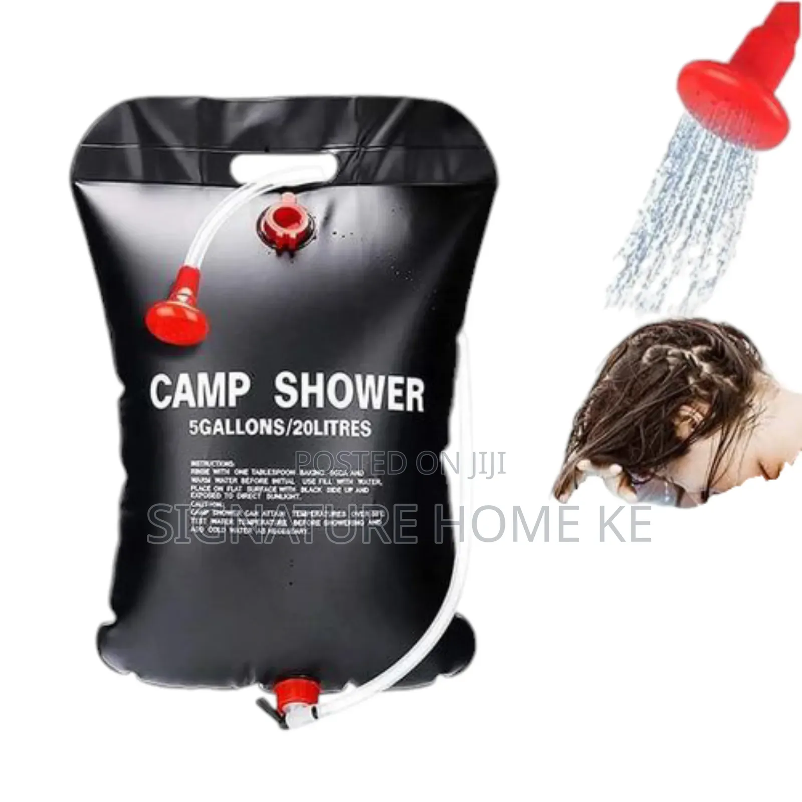 20ltrs Solar Heated Camping Shower Bag
