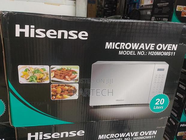 Hisense Microwave 20 Liters Silver and 
Black Color