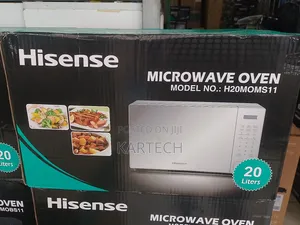 Hisense Microwave 20 Liters Silver and 
Black - H20moms11