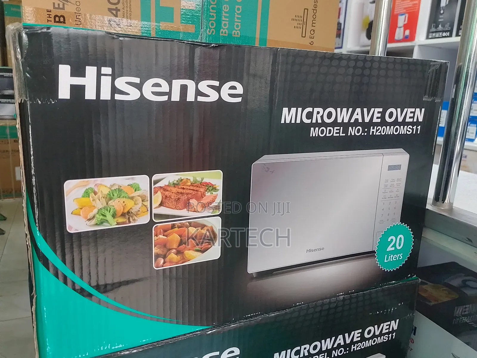 Hisense Microwave 20 Liters Silver Digital H20moms11 Oven