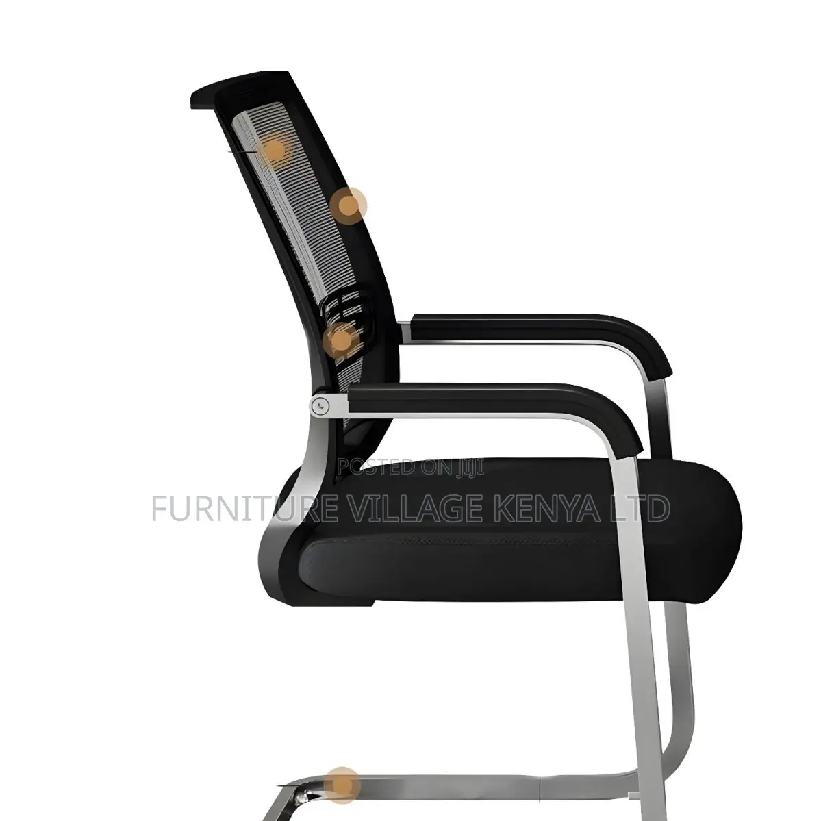 Modern Mid-Back Mesh Task Chair With Fixed Arms