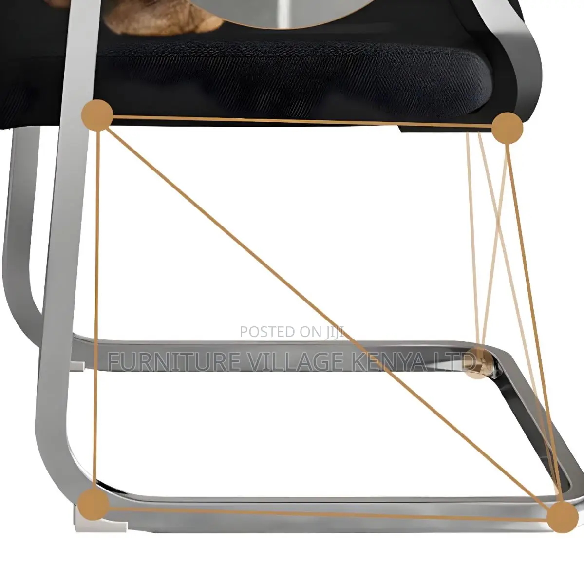 Modern Mid-Back Mesh Task Chair With Fixed Arms