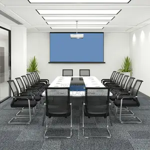 Modern Mid-Back Mesh Task Chair With Fixed Arms