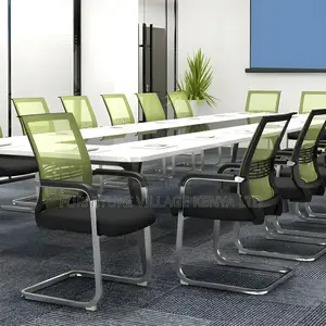 Modern Mid-Back Mesh Task Chair With Fixed Arms