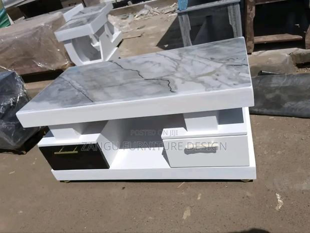 Modern Coffee Table With Marble Top - main view