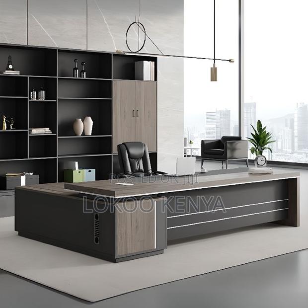 Office Desk:1800mm Mahogany Executive Office Desk