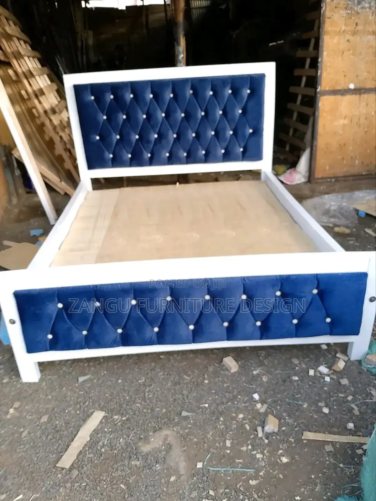Modern Blue Chester Beds