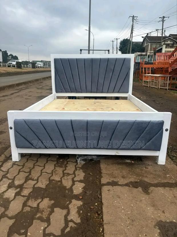 Modernised Chester Bed Cream White - main view