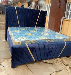 Chester Bed Dark Blue