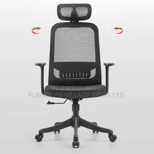 Black Mesh Conference Chair With Adjustable Back Angle