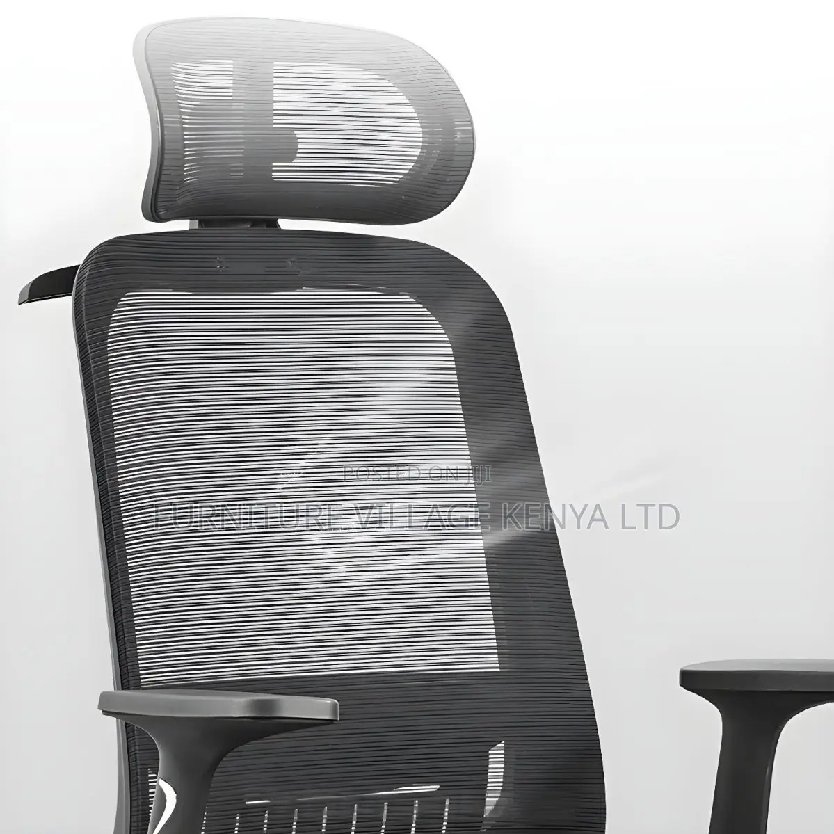 Black Mesh Conference Chair With Adjustable Back Angle