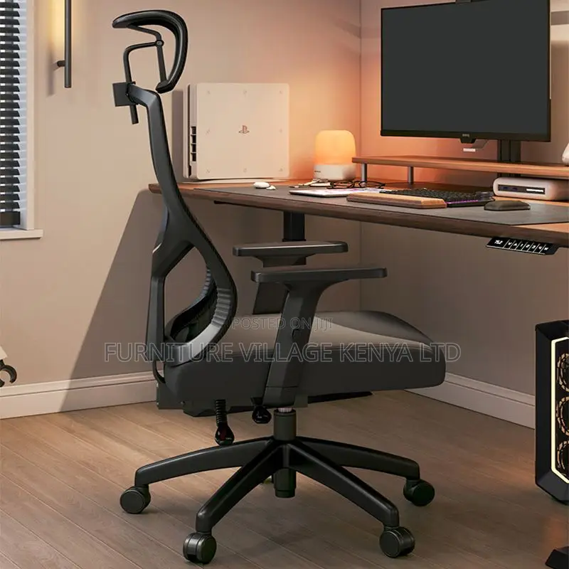 Modern High-Back Executive Chair With Adjustable Arms