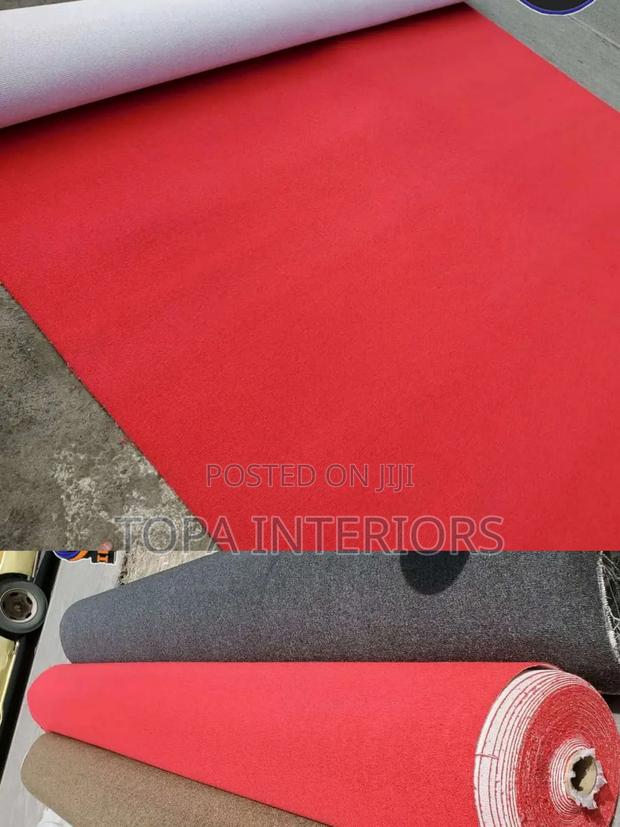 Plain Red Delta Wall to Wall Flooring Carpets Office Carpets