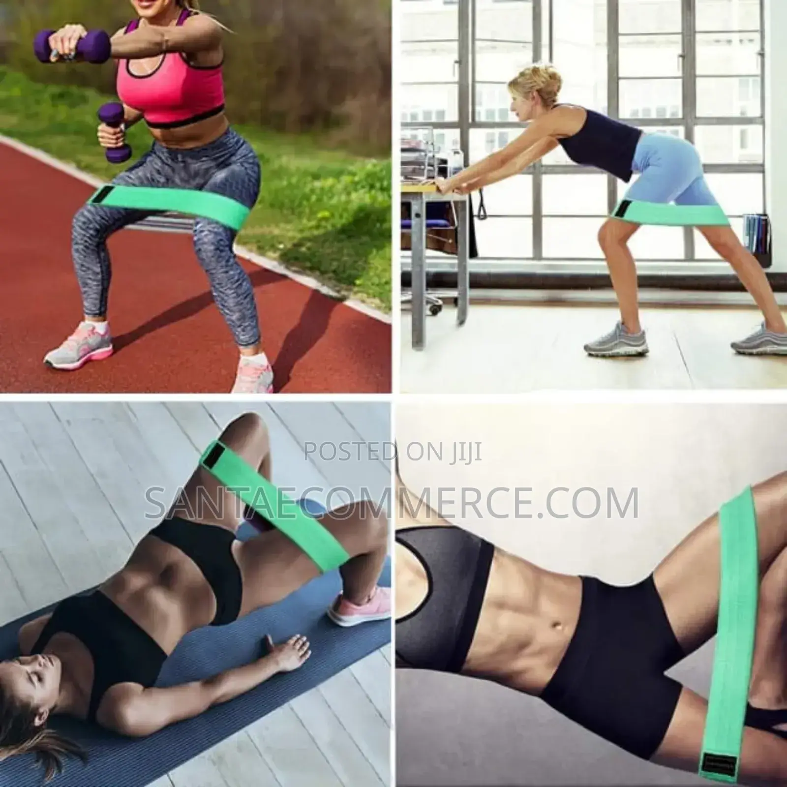 Set of 3 Resistance Bands for Legs and Butt