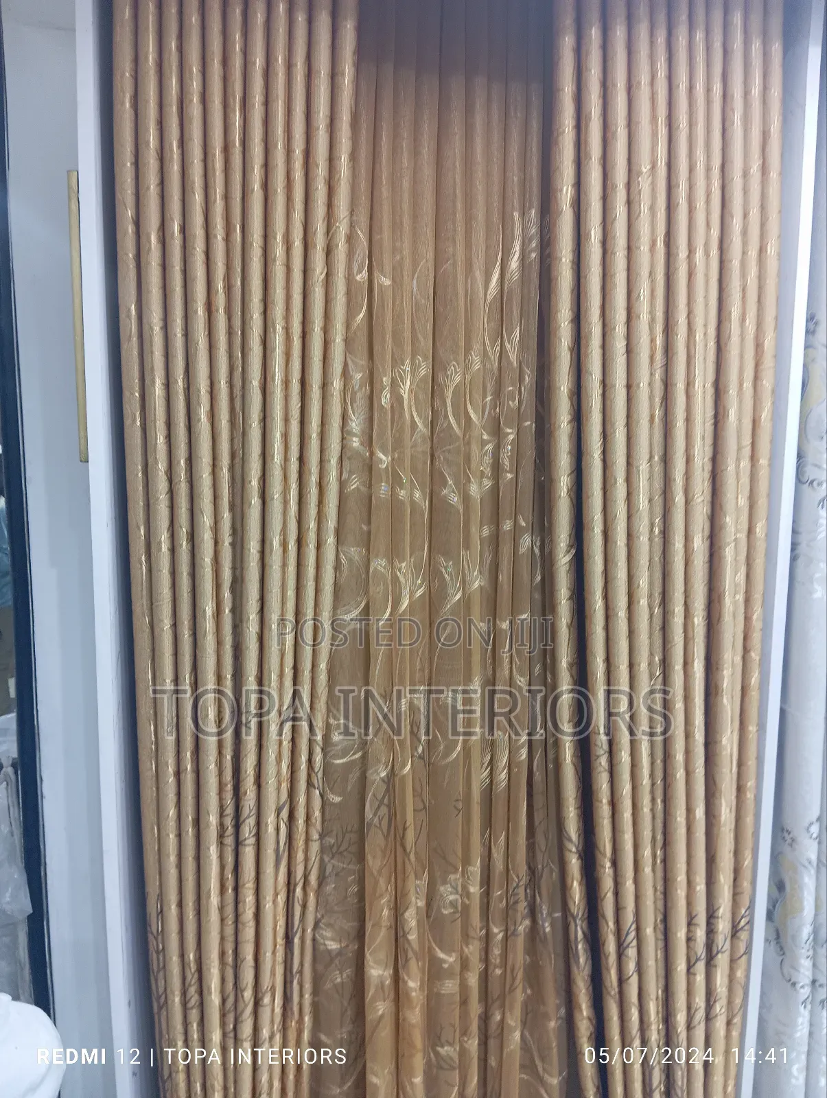 Gold Brown Window Curtains Living Room Window Curtains