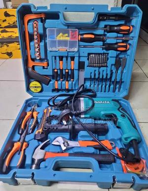 Handheld Electric Makita Drill Set With Tools - thumbnail 2